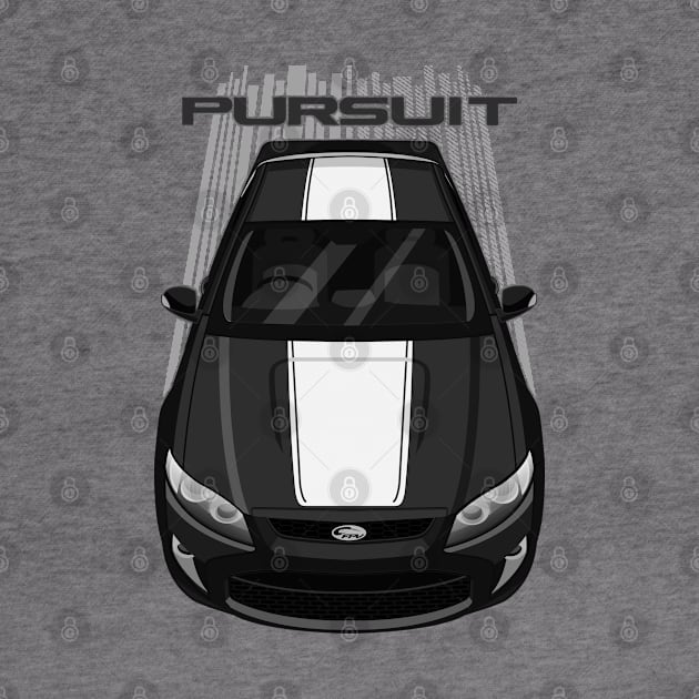 Ford FPV Pursuit UTE - White - Black - White Stripe by V8social